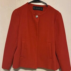 Zara Women's Vibrant Red Blazer